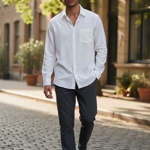 Nordstrom Classic White Men's Dress Shirt